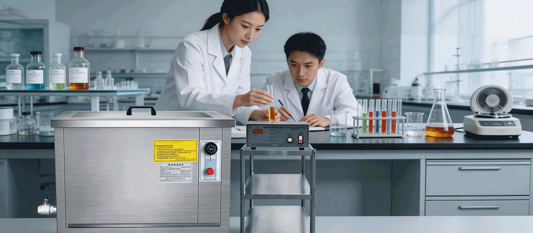 Single tank ultrasonic cleaner for workshops and labs