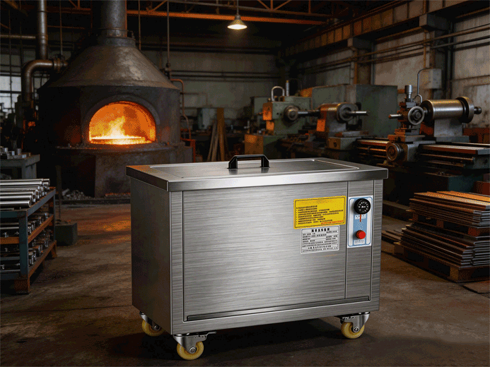 Ultrasonic cleaning of metal parts - castings and machined components